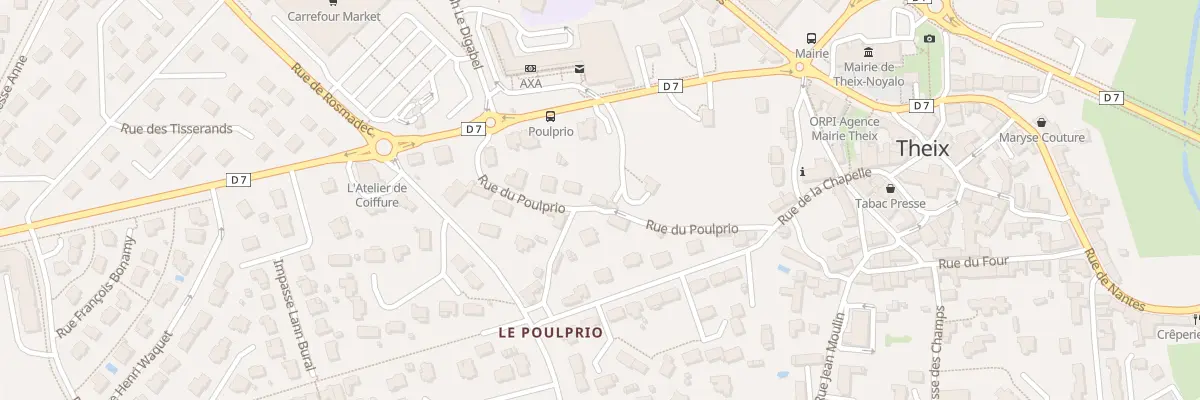 Plan du 2 Rue de Poulprio à Theix-Noyalo
