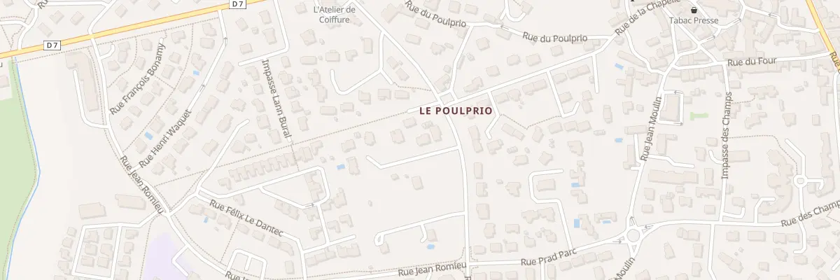 Plan du 1 Imp des Peupliers à Theix-Noyalo