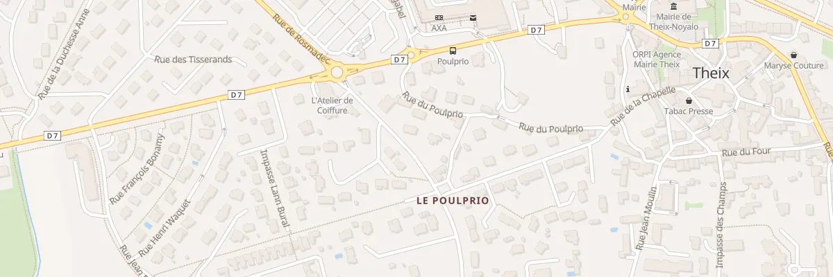 Plan du 1 Rue de Brural à Theix-Noyalo