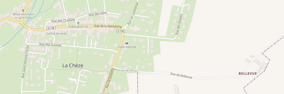 Plan du 2 Rue des Lilas à La Chèze