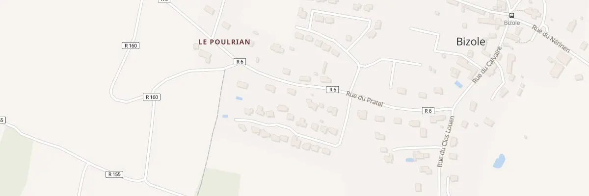 Plan du 5017B Le Poulrian à Treffléan