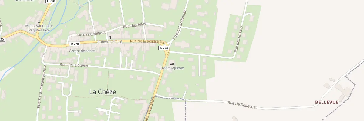 Plan du 2 Rue des Rosiers à La Chèze
