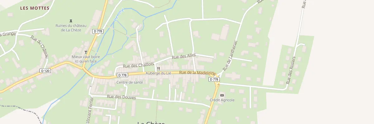 Plan du 31 Rue de la Madeleine à La Chèze