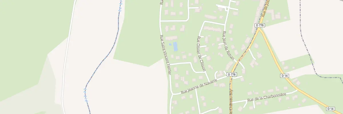 Plan du 1 Rue Marie de Bretagne à La Chèze