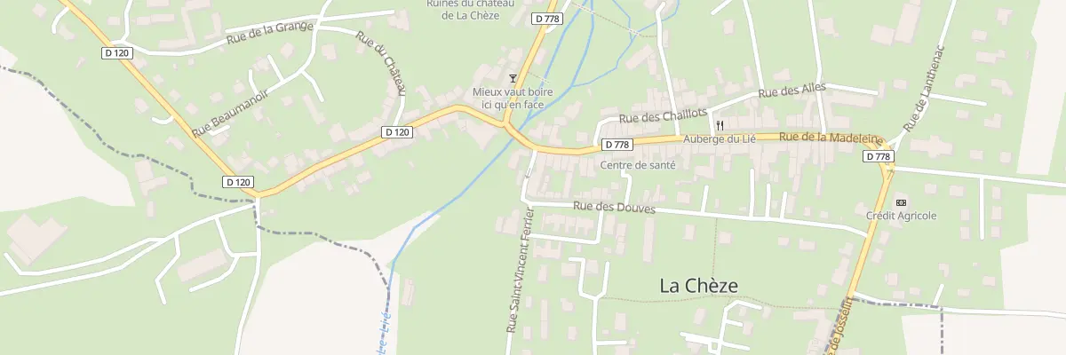 Plan du 2 Rue de la Madeleine à La Chèze