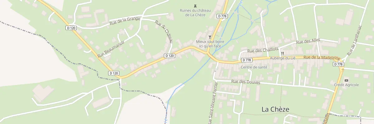 Plan du 9 Rue de Rohan à La Chèze