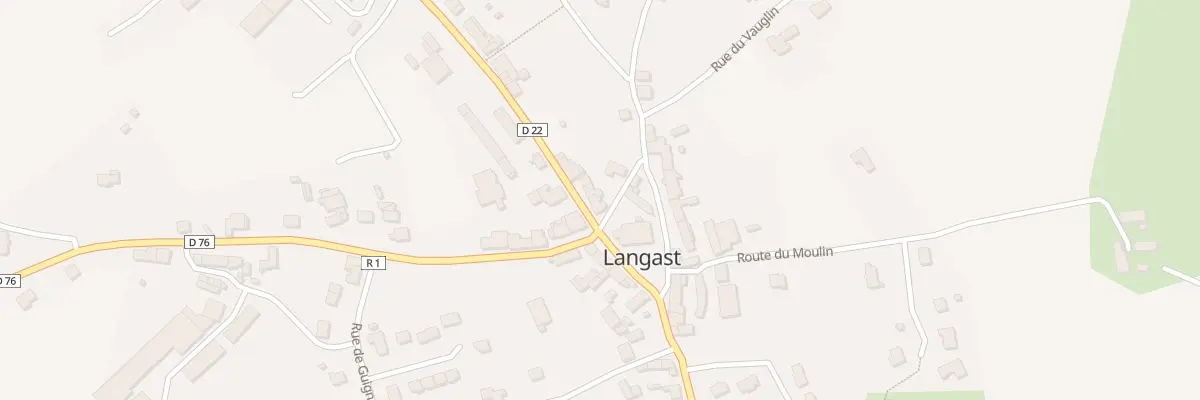Plan du 2 Rue de la Mairie Langast à Plouguenast-Langast