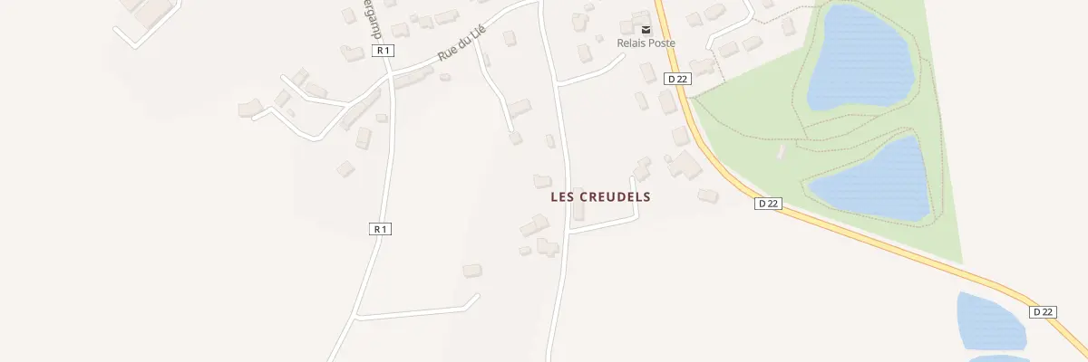Plan du 152 Les Creudels à Plouguenast-Langast