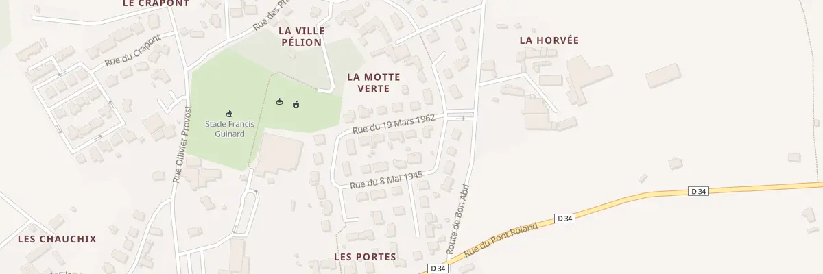 Plan du 1 Rue du 19 mars 1962 à Hillion