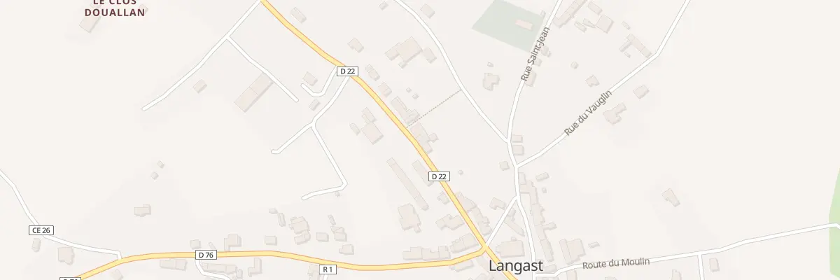 Plan du 12 Rue de la Mairie Langast à Plouguenast-Langast