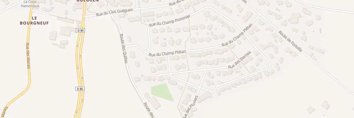 Plan du 10 Rue du Champ Plétan à Hillion