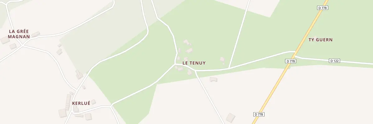 Plan du 5027 Le Tenuy à Billio