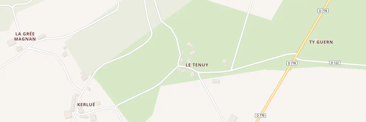 Plan du 5031 Le Tenuy à Billio