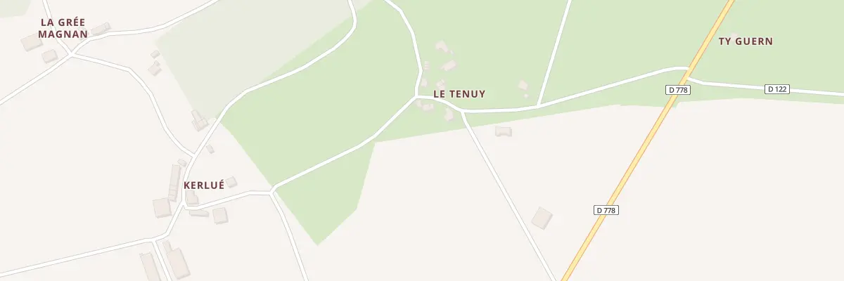 Plan du 5249 Le Tenuy à Billio