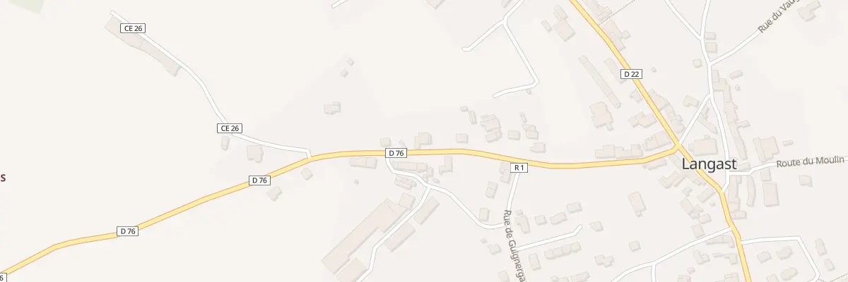 Plan du 26 Rue de Loudéac à Plouguenast-Langast