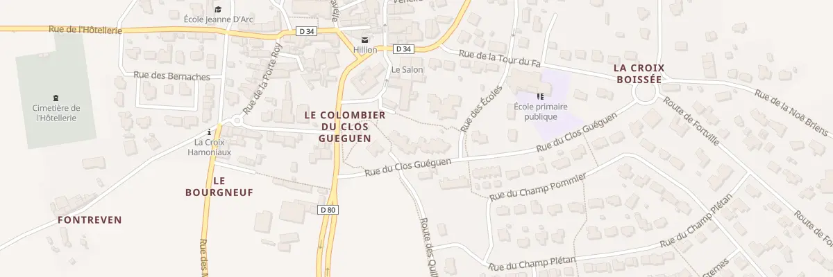 Plan du 5 Rue du Clos Guéguen à Hillion