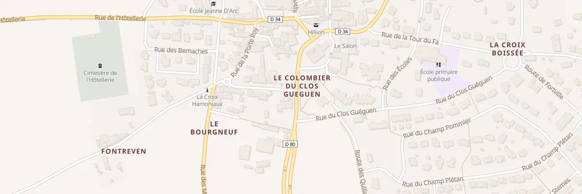 Plan du 6 Rue de Bel Orient à Hillion
