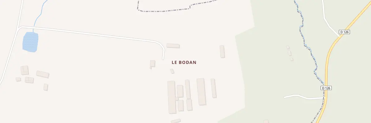 Plan du 5037C Le Bodan à Plaudren