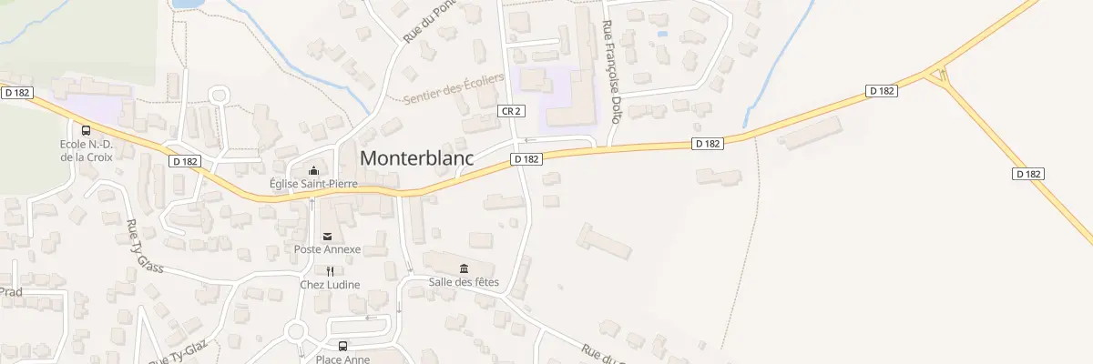 Plan du 20 Rue de la Fontaine St Pierre à Monterblanc