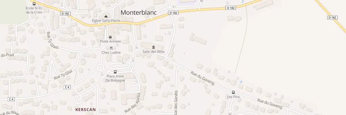 Plan du 6 Rue des Venetes à Monterblanc