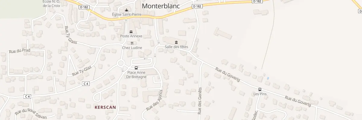Plan du 4 Rue des Venetes à Monterblanc