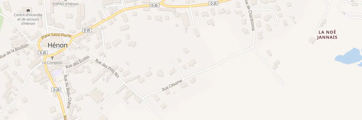 Plan du 4 Rue Jean Baptiste Cadin à Hénon