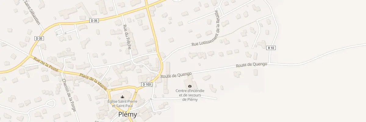Plan du 1 Rte de Quengo à Plémy