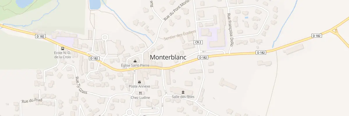 Plan du 11 Rue de la Fontaine St Pierre à Monterblanc