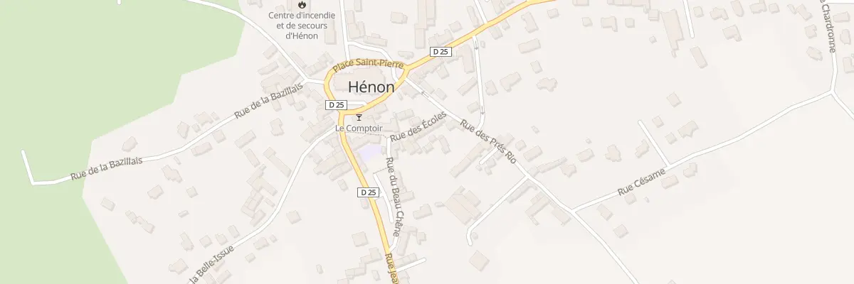 Plan du 3 Rue du Beau Chêne à Hénon