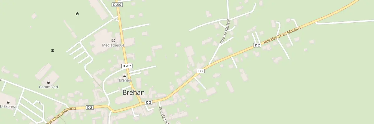 Plan du 21 Rue des Trois Moulins à Bréhan