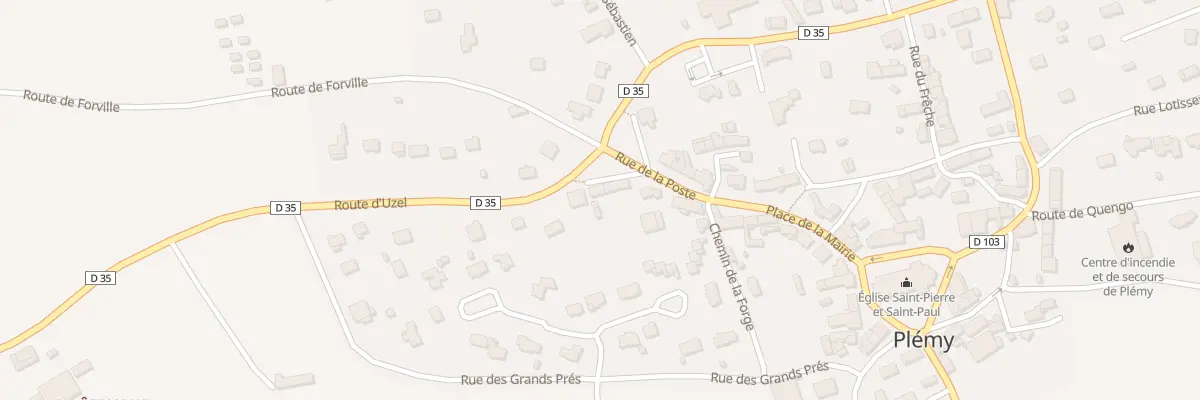 Plan du 5 Pl Calvaire Saint Sebastien à Plémy