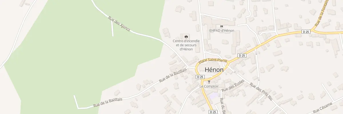 Plan du 1 Rue des Ajoncs à Hénon