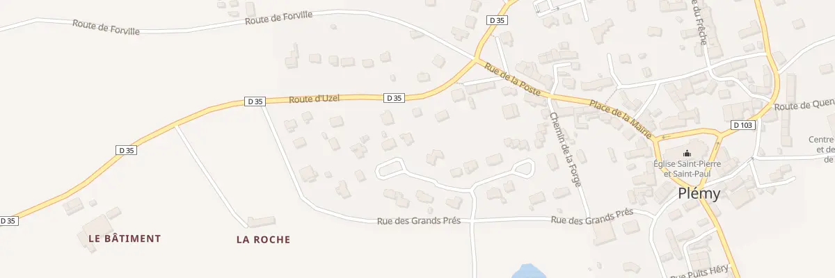 Plan du 11 Lot de la Roche à Plémy