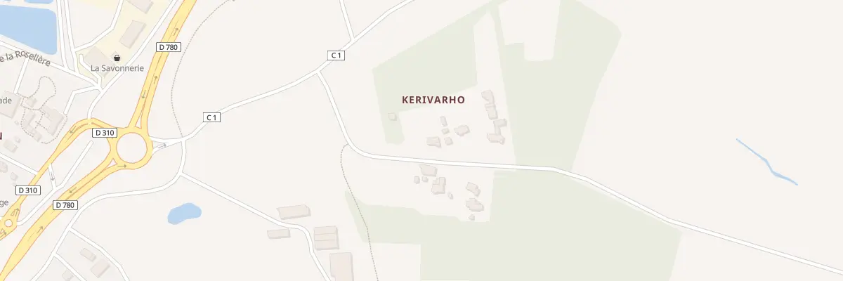 Plan du 1 Keryvarho au Hézo