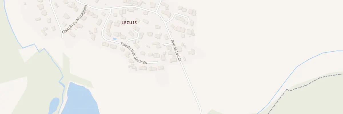 Plan du 68 Rue de Lézuis au Hézo
