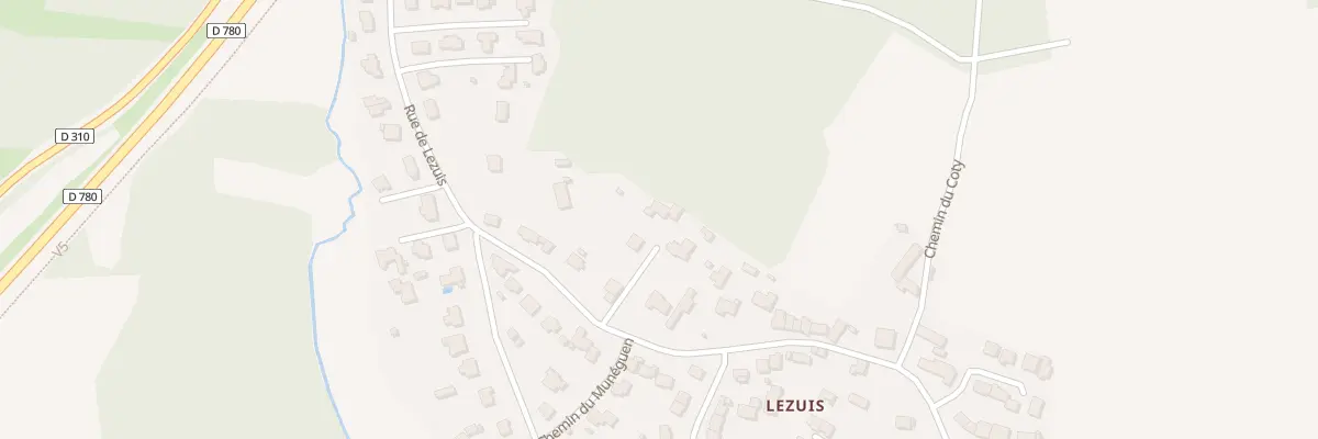 Plan du 43T Rue de Lézuis au Hézo