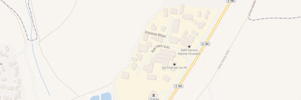 Plan du 5258 Za de Lann Vrihan au Hézo