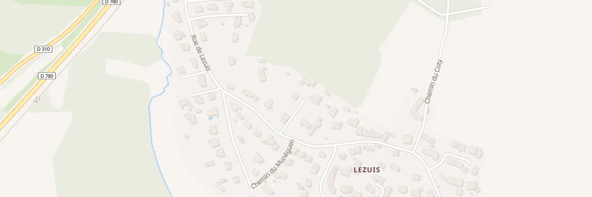 Plan du 43B Rue de Lézuis au Hézo