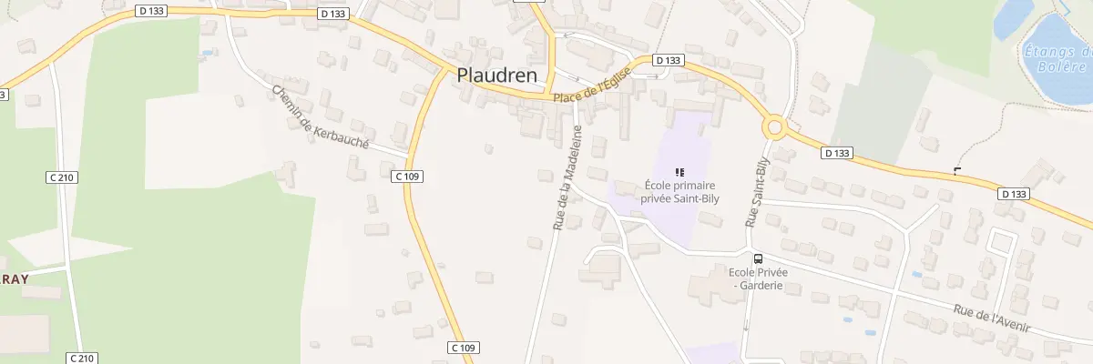Plan du 5450 Le Bourg à Plaudren