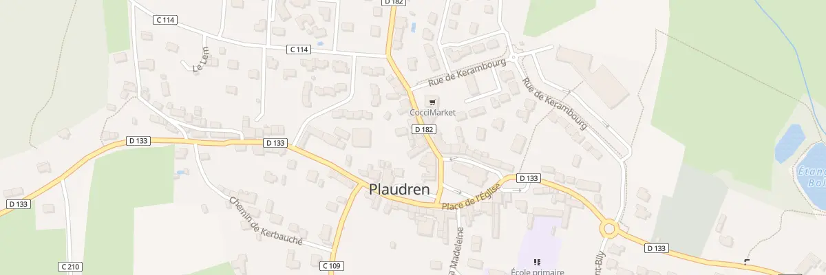 Plan du 3 Rue de la Fontaine à Plaudren