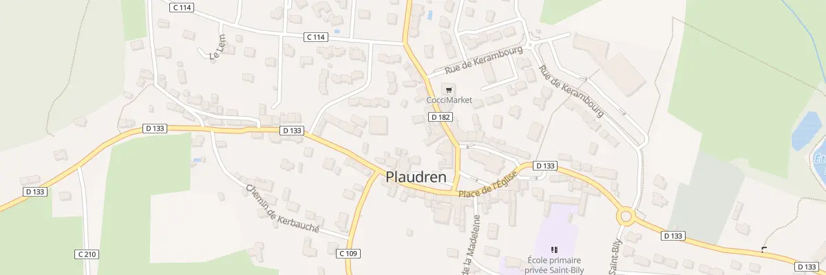 Plan du 1 Rue de la Fontaine à Plaudren