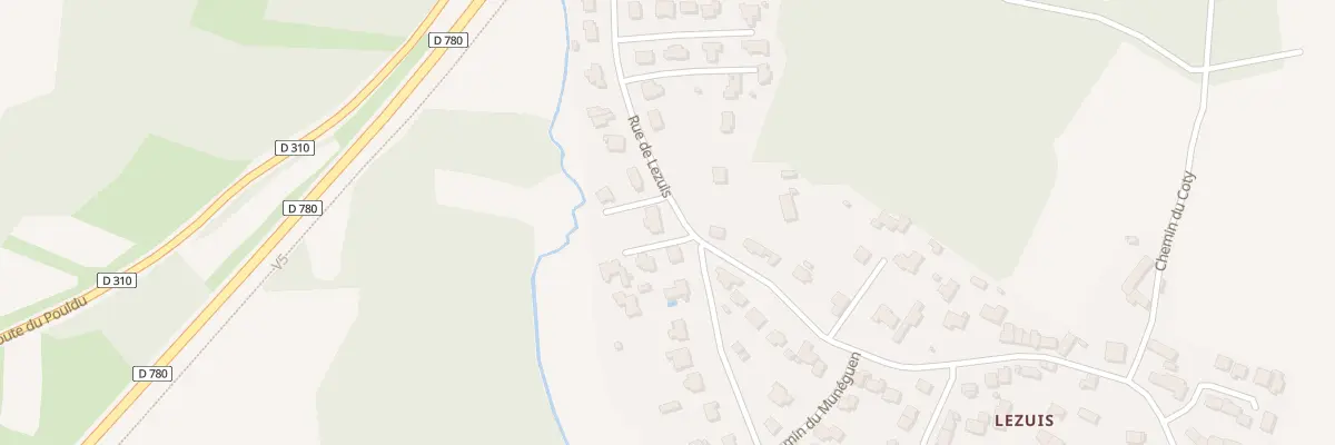 Plan du 20 Rue de Lézuis au Hézo