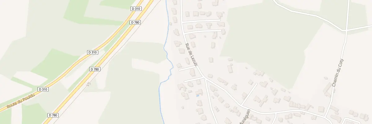 Plan du 18 Rue de Lézuis au Hézo