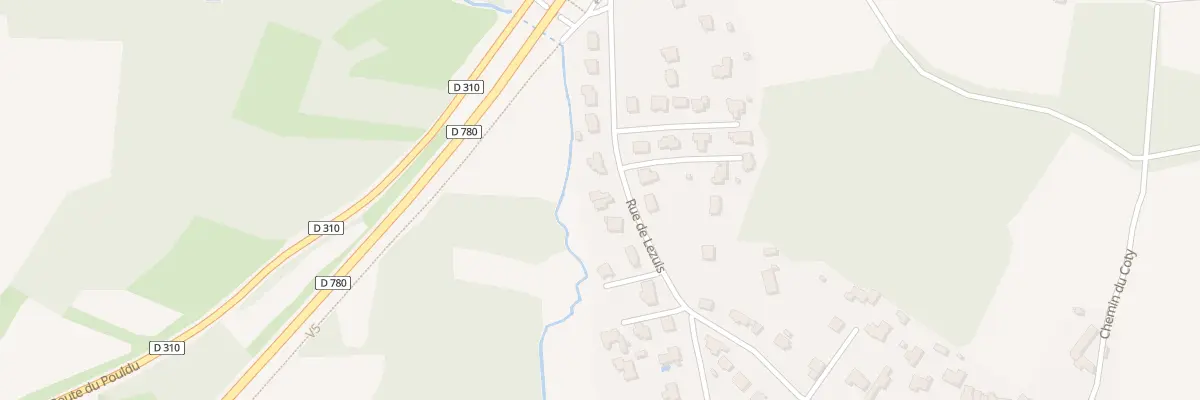 Plan du 14 Rue de Lézuis au Hézo
