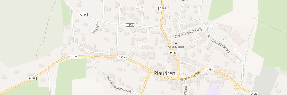 Plan du 10 Res des Ajoncs à Plaudren