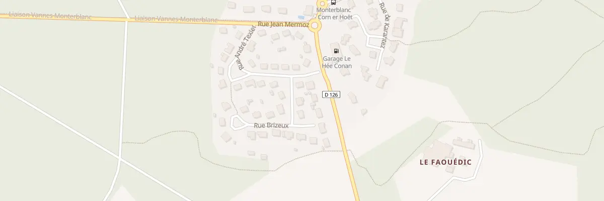 Plan du 1 Rue Brizeux à Monterblanc