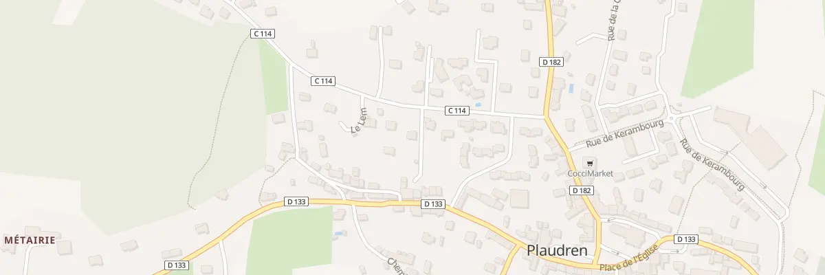 Plan du 9 Rte des Potiers à Plaudren