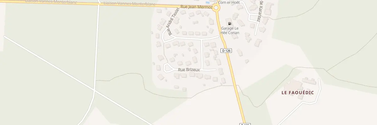 Plan du 6 Rue Brizeux à Monterblanc