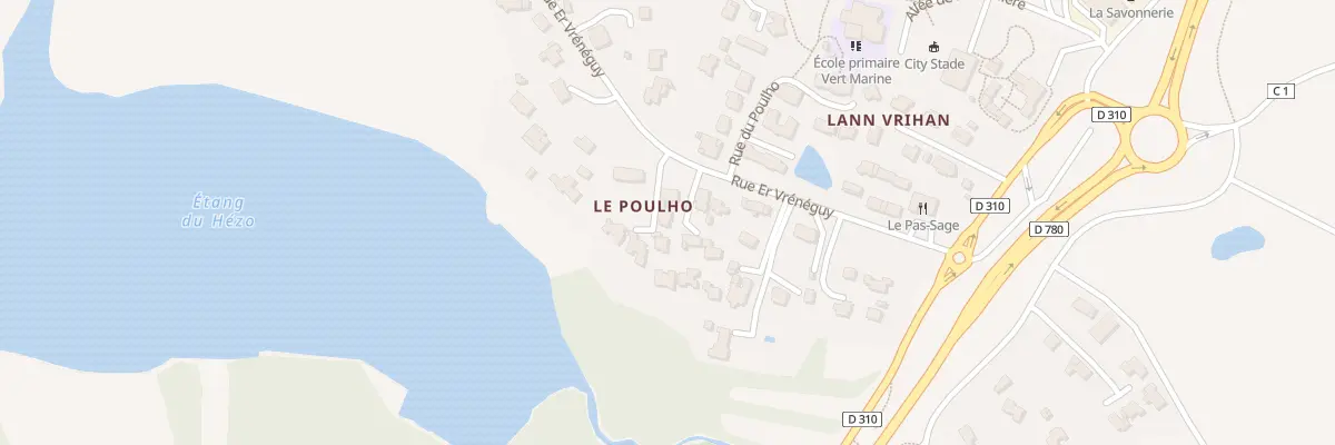Plan du 1 Imp des Pruniers au Hézo