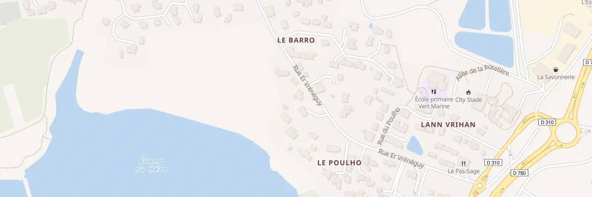 Plan du 33 Rue Er Vrénéguy au Hézo